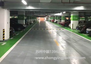 南通地下车库划线_华强城二期综合体停车场划线项目