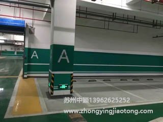 苏州停车场划线_华为研发中心车库划线项目