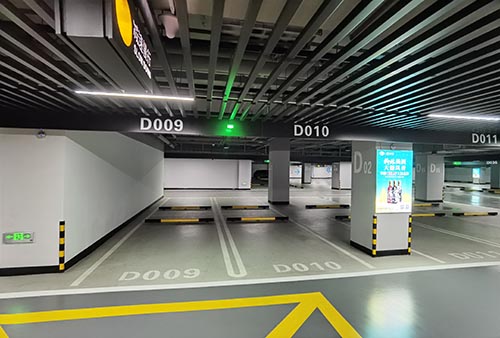南京车位划线停车位划线项目施工案例